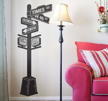 Sticker decorativo insegna New York - TenStickers