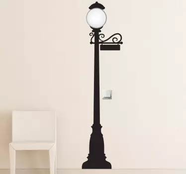 Sticker decorativo interruttore luce lampione - TenStickers