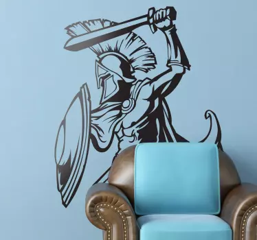 Sticker decorativo Leonidas stilizzato - TenStickers