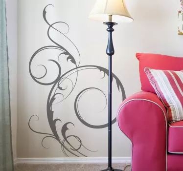 Sticker decorativo linea eleganza 9 - TenStickers