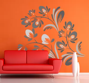 Sticker decorativo linea sinuosa - TenStickers