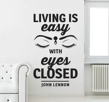 Sticker decorativo living is easy - TenStickers