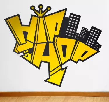 Sticker decorativo logo Hip Hop - TenStickers