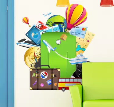 Sticker decorativo logo trolley - TenStickers