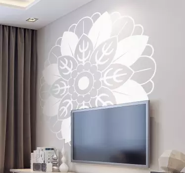 Sticker decorativo Mandala floreale - TenStickers