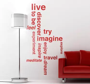 Sticker decorativo motivazione personale - TenStickers