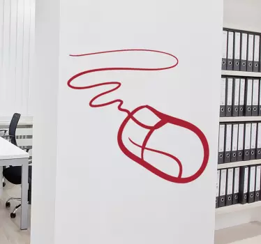 Sticker decorativo mouse pc - TenStickers