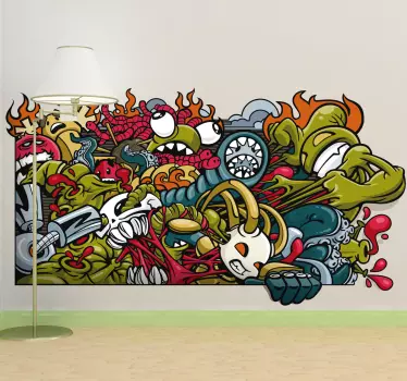 Sticker decorativo murales urbano - TenStickers