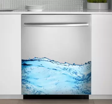 Sticker decorativo onda di acqua - TenStickers