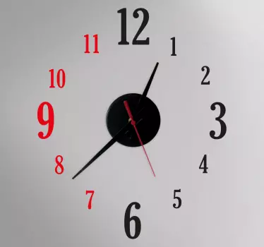 Sticker decorativo orologio due colori - TenStickers
