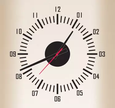 Sticker decorativo orologio lancetta - TenStickers