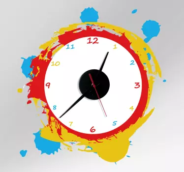 Sticker decorativo orologio pittura - TenStickers