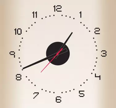 Sticker decorativo orologio pixel - TenStickers