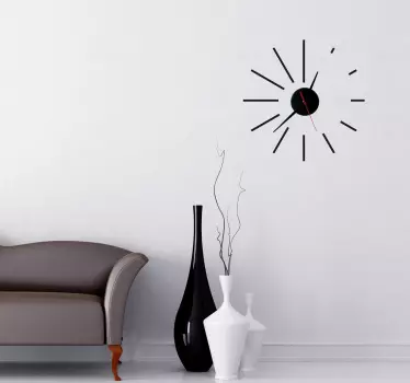 Sticker decorativo orologio spirale - TenStickers