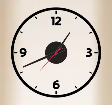 Sticker decorativo orologio tipico - TenStickers