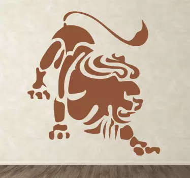 Sticker decorativo oroscopo Leone - TenStickers