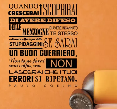 Sticker decorativo quando crescerai - TenStickers