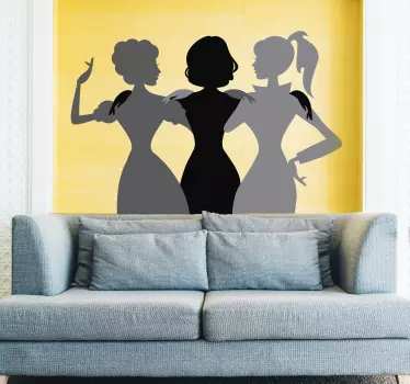 Sticker decorativo ragazze - TenStickers