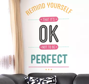 Sticker decorativo remind yourself - TenStickers
