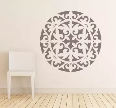 Sticker decorativo rosone cristiano - TenStickers