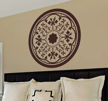 Sticker decorativo rosone gotico - TenStickers