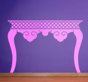 Sticker decorativo sagoma tavolo classico - TenStickers