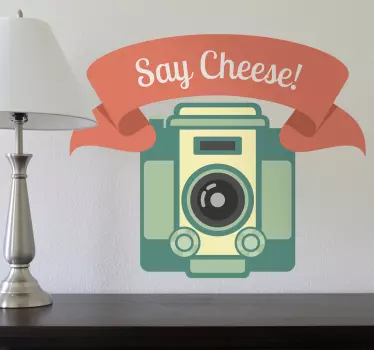 Sticker decorativo say cheese - TenStickers