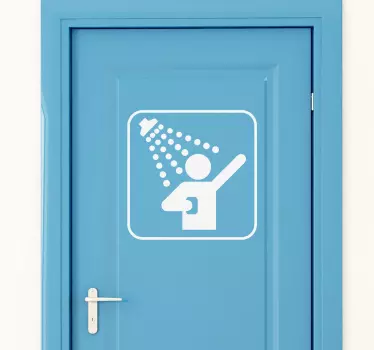 Sticker decorativo segnale doccia - TenStickers
