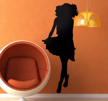 Sticker decorativo silhouette donna 110 - TenStickers
