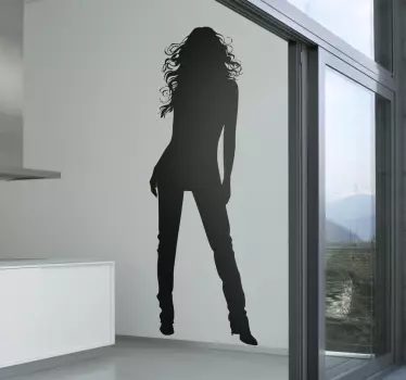 Sticker decorativo silhouette donna 120 - TenStickers