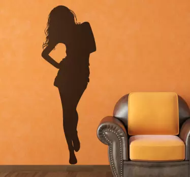 Sticker decorativo silhouette donna 90 - TenStickers