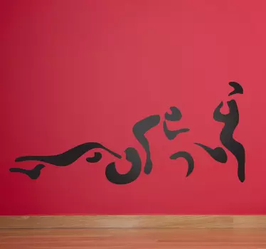 Sticker decorativo silhouette triathlon - TenStickers