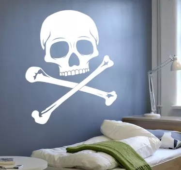 Sticker decorativo teschio pirata - TenStickers