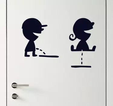 Sticker decorativo WC bambini - TenStickers