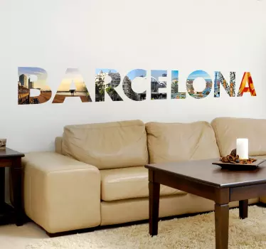 Sticker Fotomurale Barcelona - TenStickers