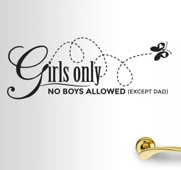 Sticker Girls Only - TenStickers