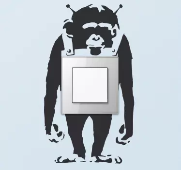 Sticker interruttore Bansky - TenStickers