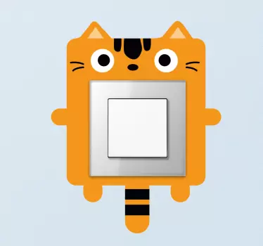 Sticker interruttore gatto - TenStickers