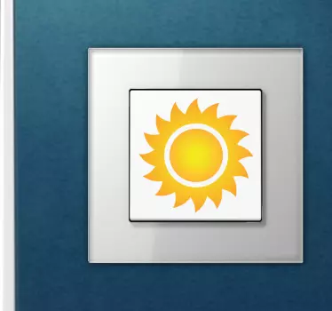 Sticker interruttore sole - TenStickers
