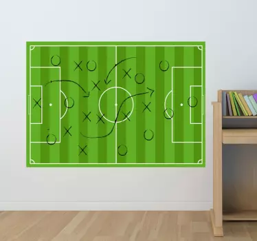 Sticker lavagna campo da calcio - TenStickers