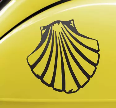 Sticker logo conchiglia di Santiago - TenStickers