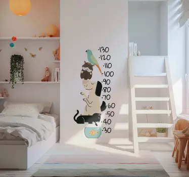 Sticker misuratore altezza animali domestici - TenStickers