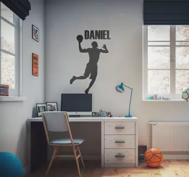 Adesivo murale jumpman personalizzato - TenStickers