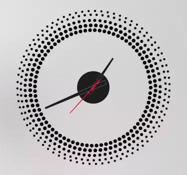 Sticker orologio muro gradazione cerchi - TenStickers