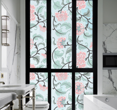 sticker pellicola fiori giapponese - TenStickers