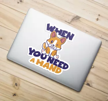 Adesivo per laptop darti un bisogno - TenStickers