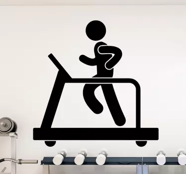Sticker persona Fitness tapis roulant - TenStickers