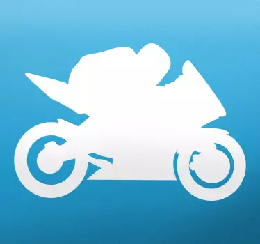 Sticker silhouette moto - TenStickers