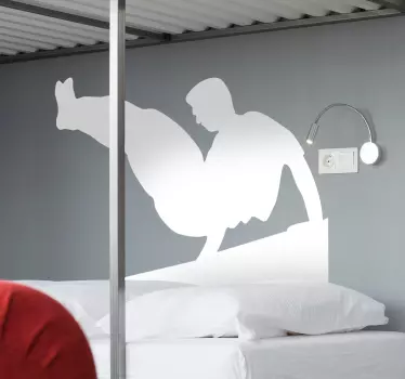 Sticker Silhouette Parkour - TenStickers