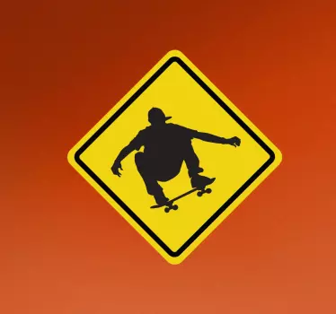 Sticker silhouette skate - TenStickers